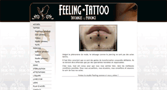 Desktop Screenshot of feeling-tattoo-piercing.com